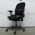 Steelcase Leap Black Adjustable Ergonomic Task Chair w Arms